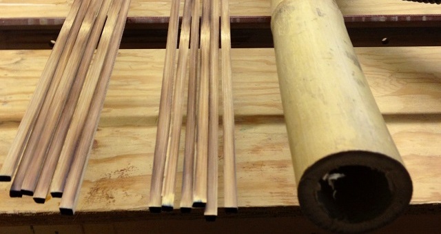 Strips split from the finest Tonkin Bamboo