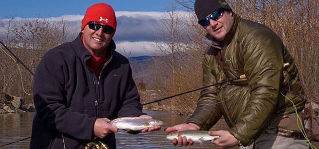 Fly Rod Chronicles '22 degrees Episode' Curits and Koby with a double