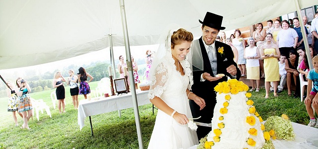 The 20 x 30 double peaked wedding tent