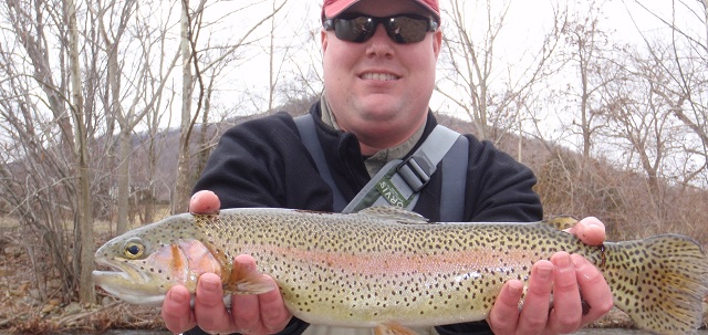 Project Healing Waters' Jake Goodine catches a monster Rainbow